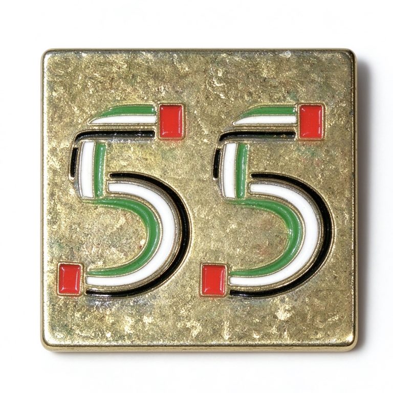 UAE 55 Metal Phone Sticker Badge