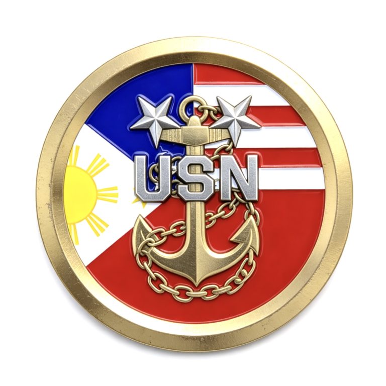 USN Flag Series Adhesive Badge