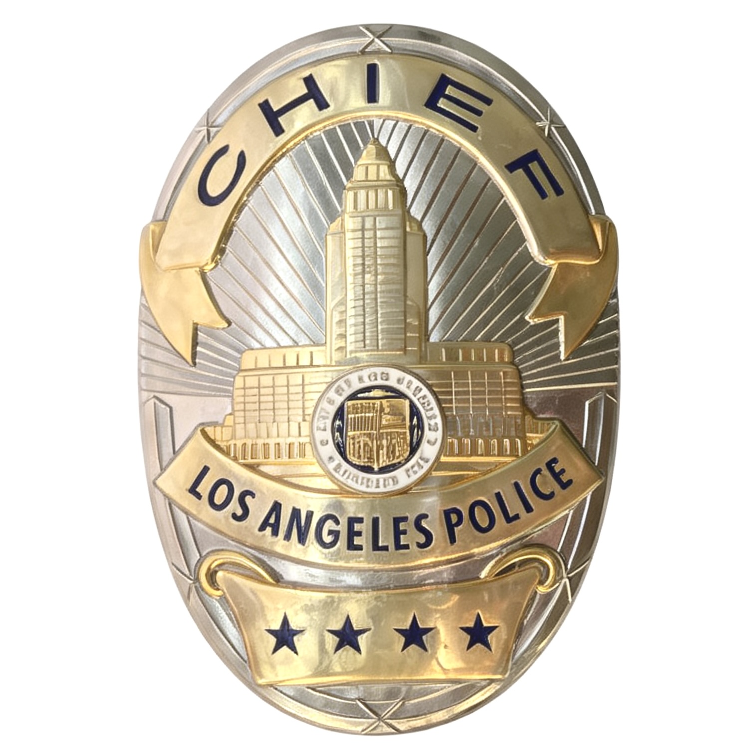 LAPD 1781 Oval Shield Badge