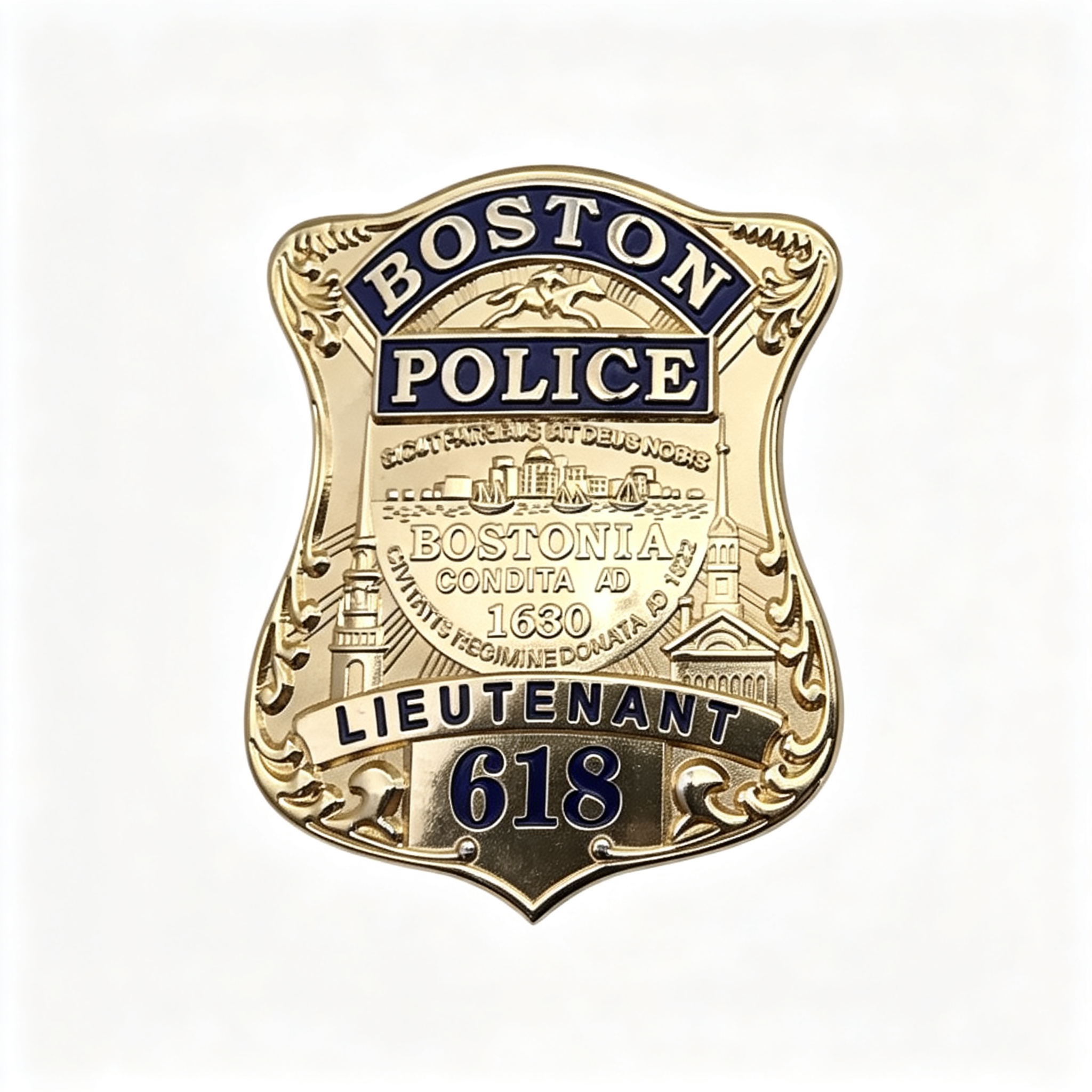Boston Police Shield Badge