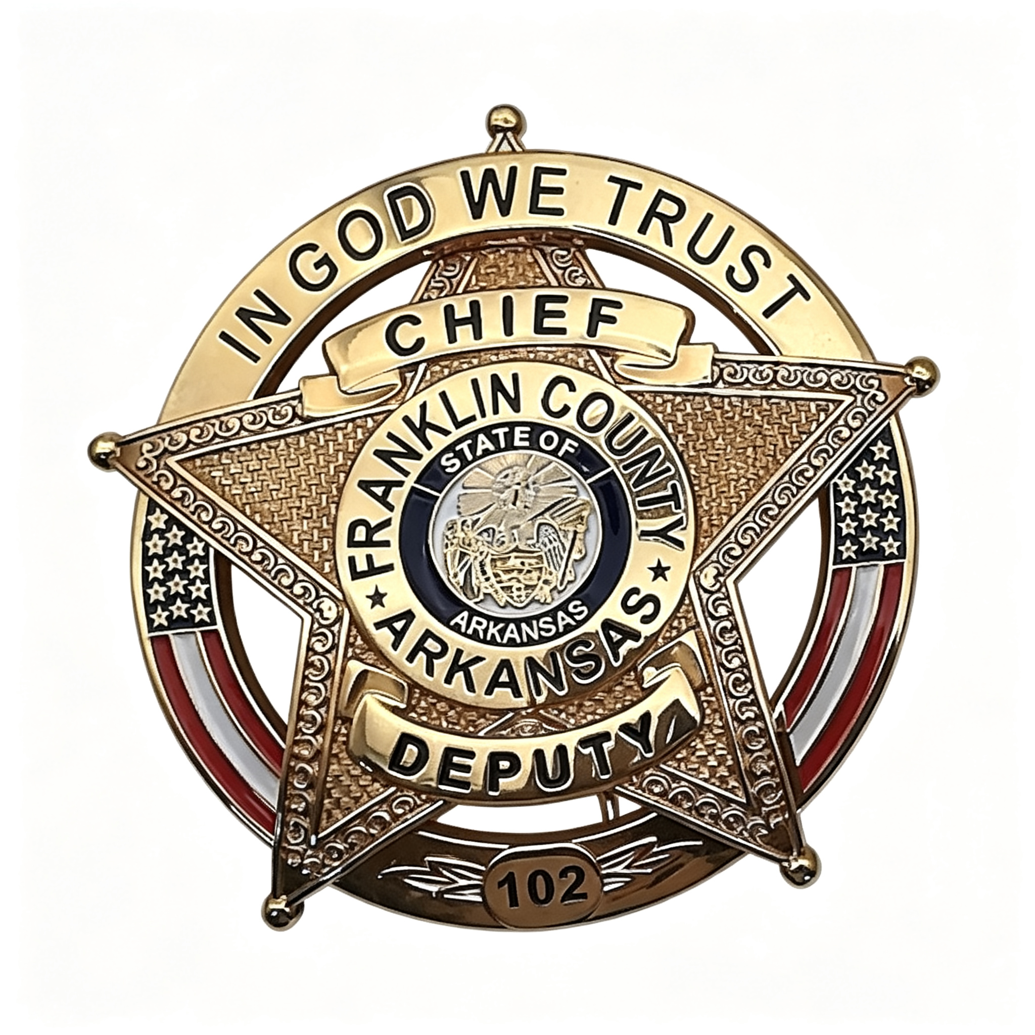 Franklin County Sheriff 102 Badge