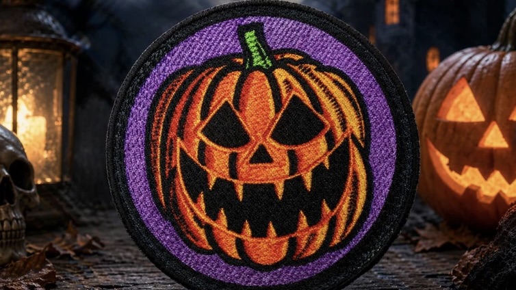 halloween embroidery patch