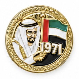 UAE National Pride Phone Pin Badge